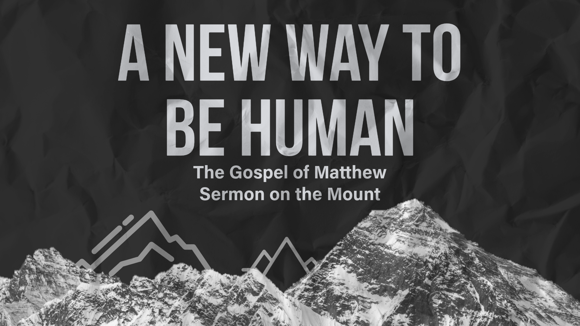 A New Way To Be Human