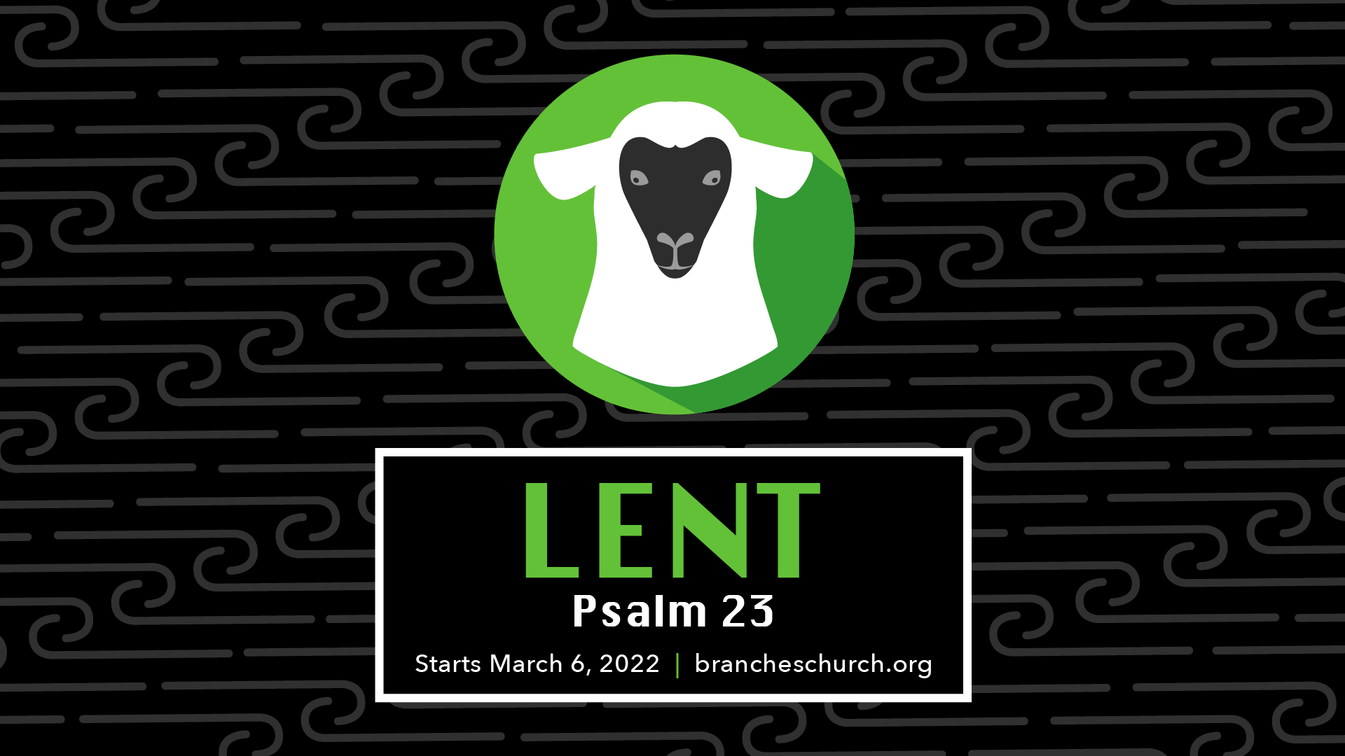Lent Psalm 23 with sheep icon