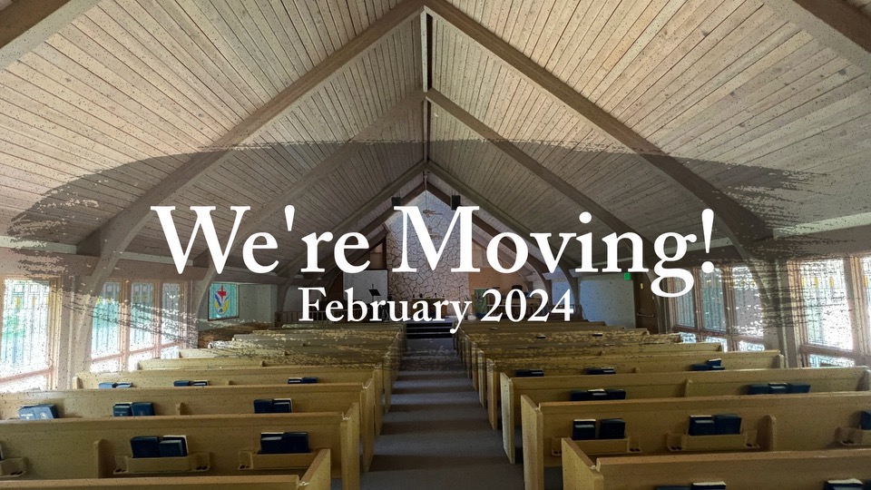 reveal image with text of chapel at new building